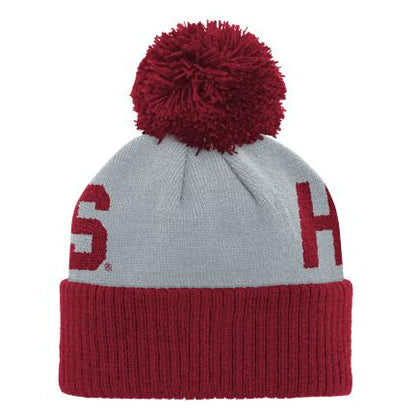 Infant Indiana Hoosiers Jacquard Crimson Grey Knit Hat