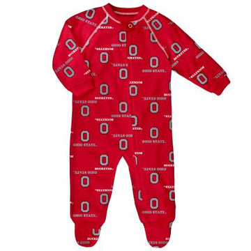 Ohio State Zipper Footie