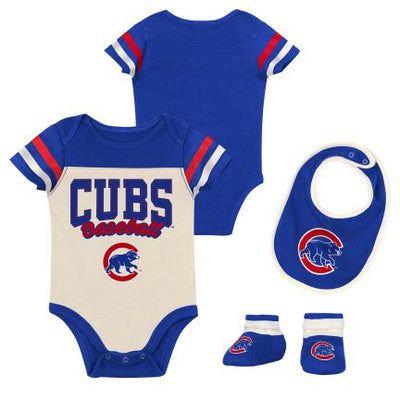 Chicago Cubs Onesie, Bib and Bootie Set