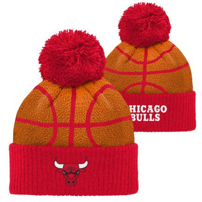 Chicago Bulls Cuffed Knit Pom Hat