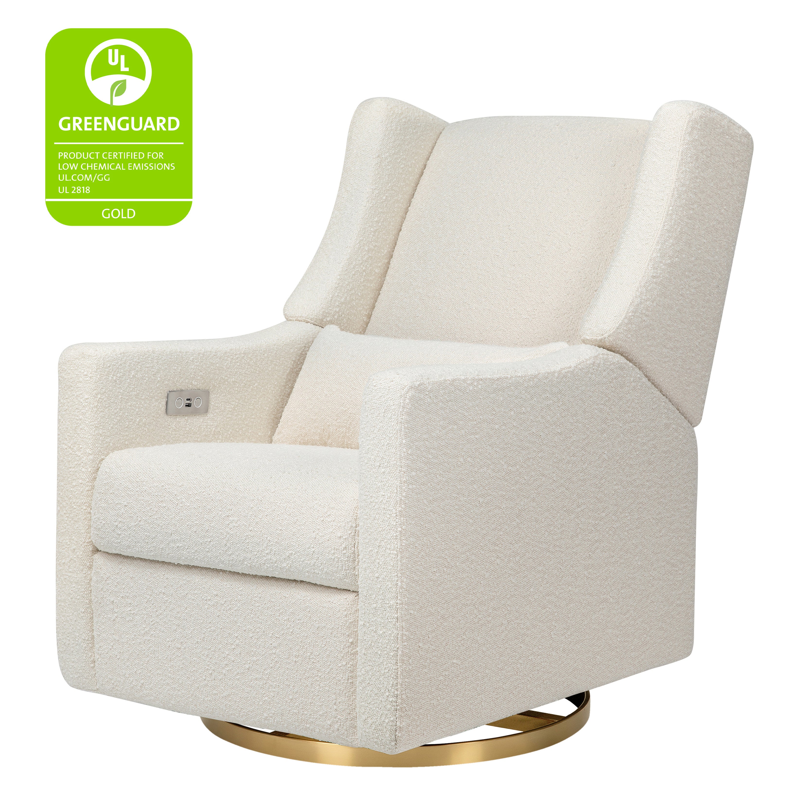 Babyletto Kiwi Electronic Recliner and Swivel Glider with USB port