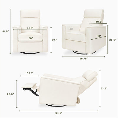 Namesake Willa Plus Power Glider Recliner + Power Headrest