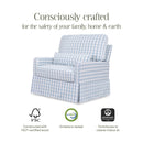 Namesake Crawford Pillowback Chair and a Half Comfort Swivel Glider - Twinkle Twinkle Little One