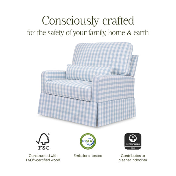 Namesake Crawford Pillowback Chair and a Half Comfort Swivel Glider - Twinkle Twinkle Little One