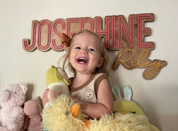 Sugar + Maple Personalized Bubble Wood Sign - Twinkle Twinkle Little One