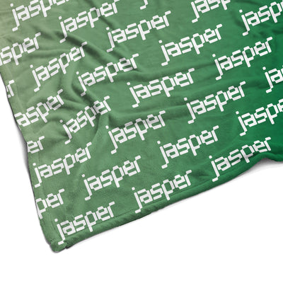 Sugar + Maple Plush Minky Fleece Personalized Blanket | Jungle Ombre - Twinkle Twinkle Little One
