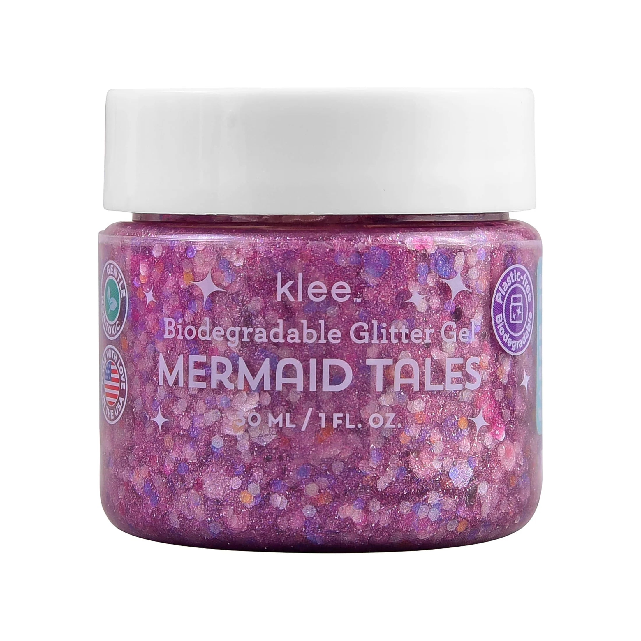 Mermaid Tails - Klee Biodegradable Glitter Gel, 1 oz - Twinkle Twinkle Little One