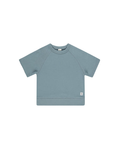 Ocean Short Sleeve Sweatshirt & Eucalyptus Boxing Short Set - Twinkle Twinkle Little One