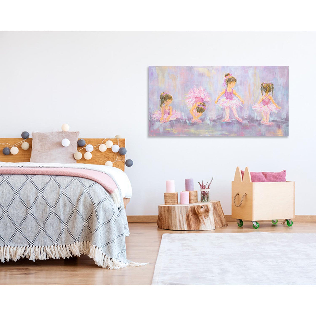 Little Dancers Stretched Canvas Wall Art - Twinkle Twinkle Little One