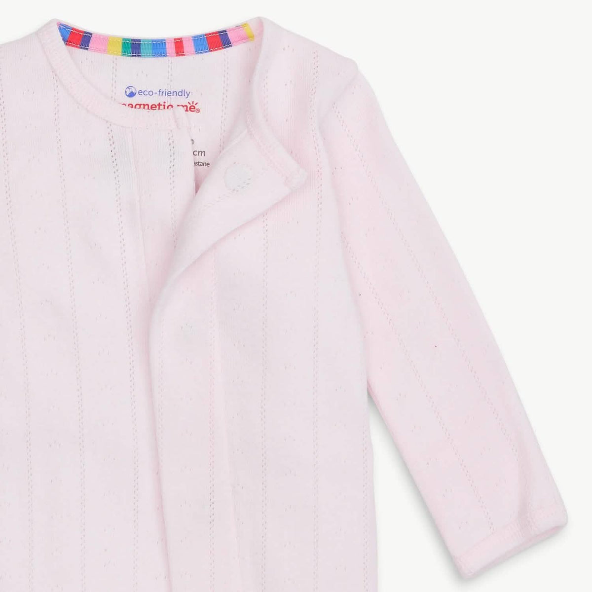 Love Lines Pink Pointelle Footie