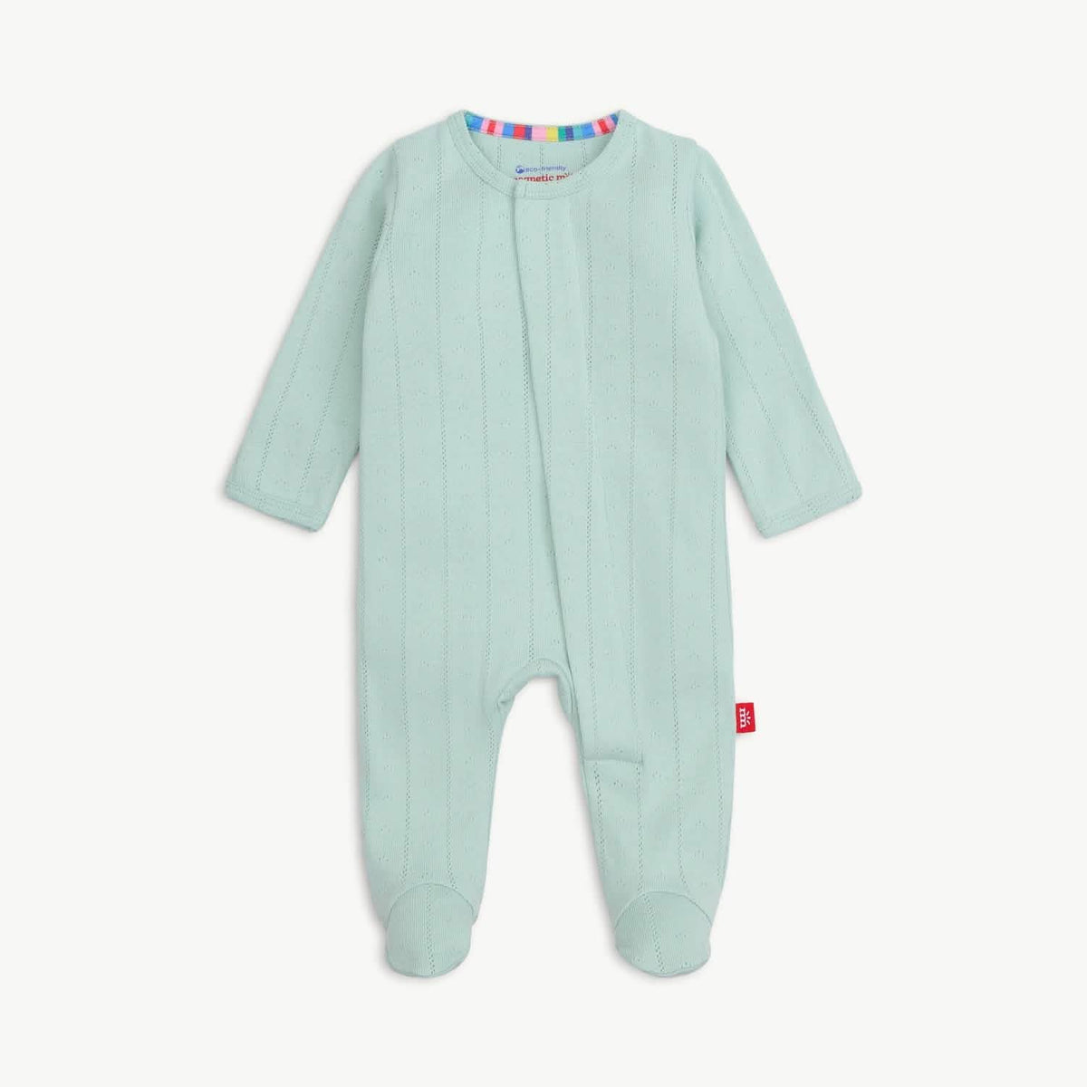Love Lines Seagrass Pointelle Footie
