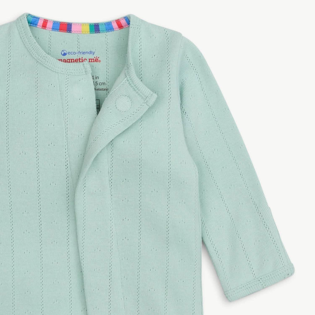 Love Lines Seagrass Pointelle Footie