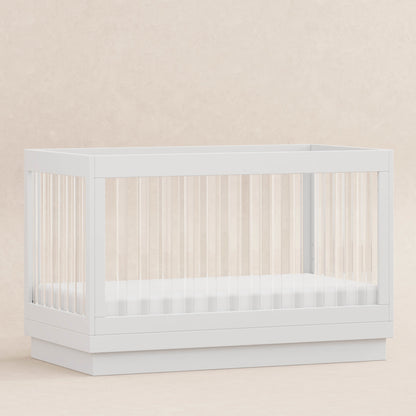 Babyletto Harlow Acrylic 3-in-1 Convertible Crib with Toddler Bed Conversion Kit