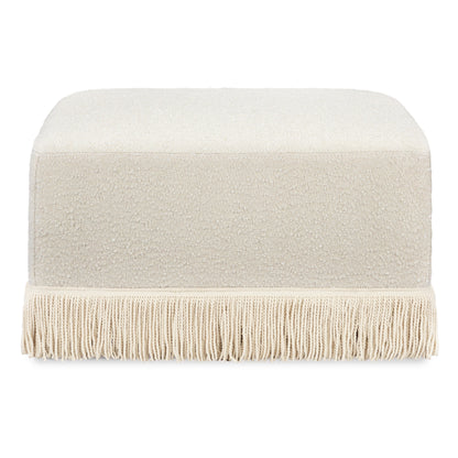 Namesake Crawford Gliding Ottoman | Boucle with Tassel Fringe