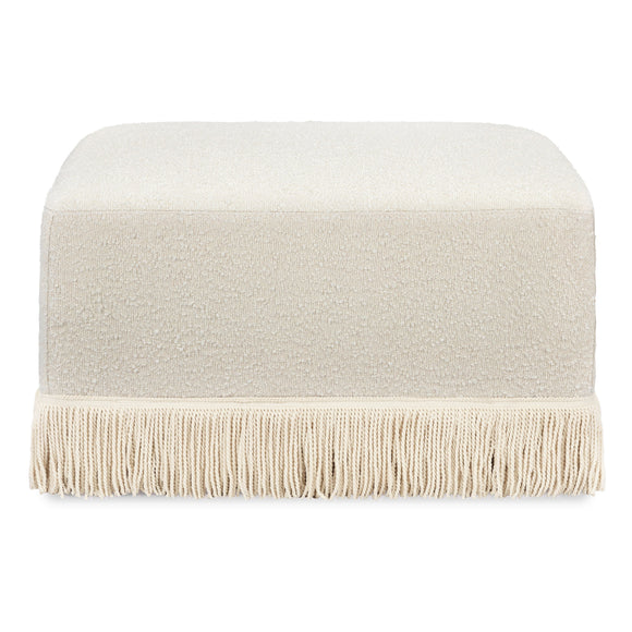 Namesake Crawford Gliding Ottoman | Boucle with Tassel Fringe - Twinkle Twinkle Little One