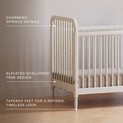 Namesake Liberty 3-in-1 Convertible Spindle Crib with Toddler Bed Conversion Kit