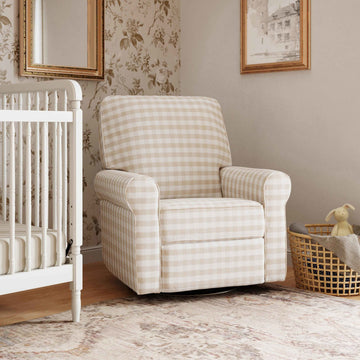 Monogram by Namesake Monroe Power Recliner and Swivel Glider - Twinkle Twinkle Little One