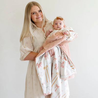 MINKY/LUSH RECEIVING BLANKETS - Twinkle Twinkle Little One