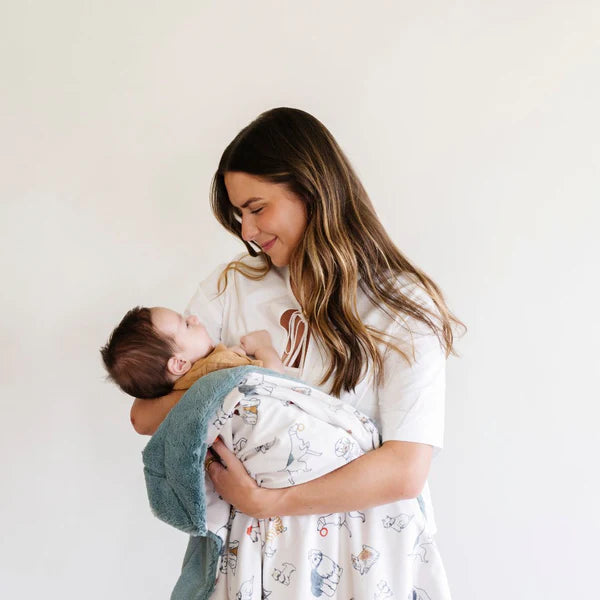 MINKY/LUSH RECEIVING BLANKETS - Twinkle Twinkle Little One