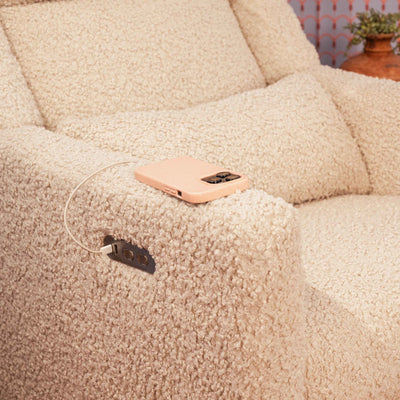 Babyletto Kiwi Plus Power Recliner and Swivel Glider with Power Adjustable Headrest and USB Port