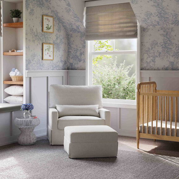 Namesake Crawford Pillowback Chair and a Half Comfort Swivel Glider - Twinkle Twinkle Little One