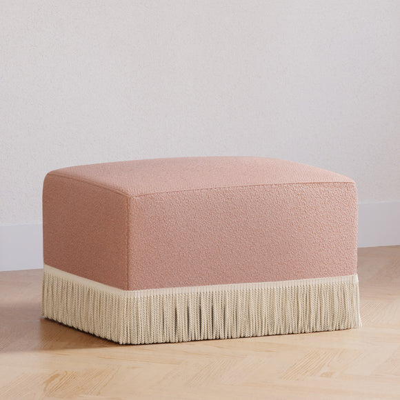 Namesake Crawford Gliding Ottoman | Boucle with Tassel Fringe - Twinkle Twinkle Little One