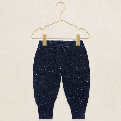 Knit Chunky Sweater & Jogger Pant - Navy Speckle