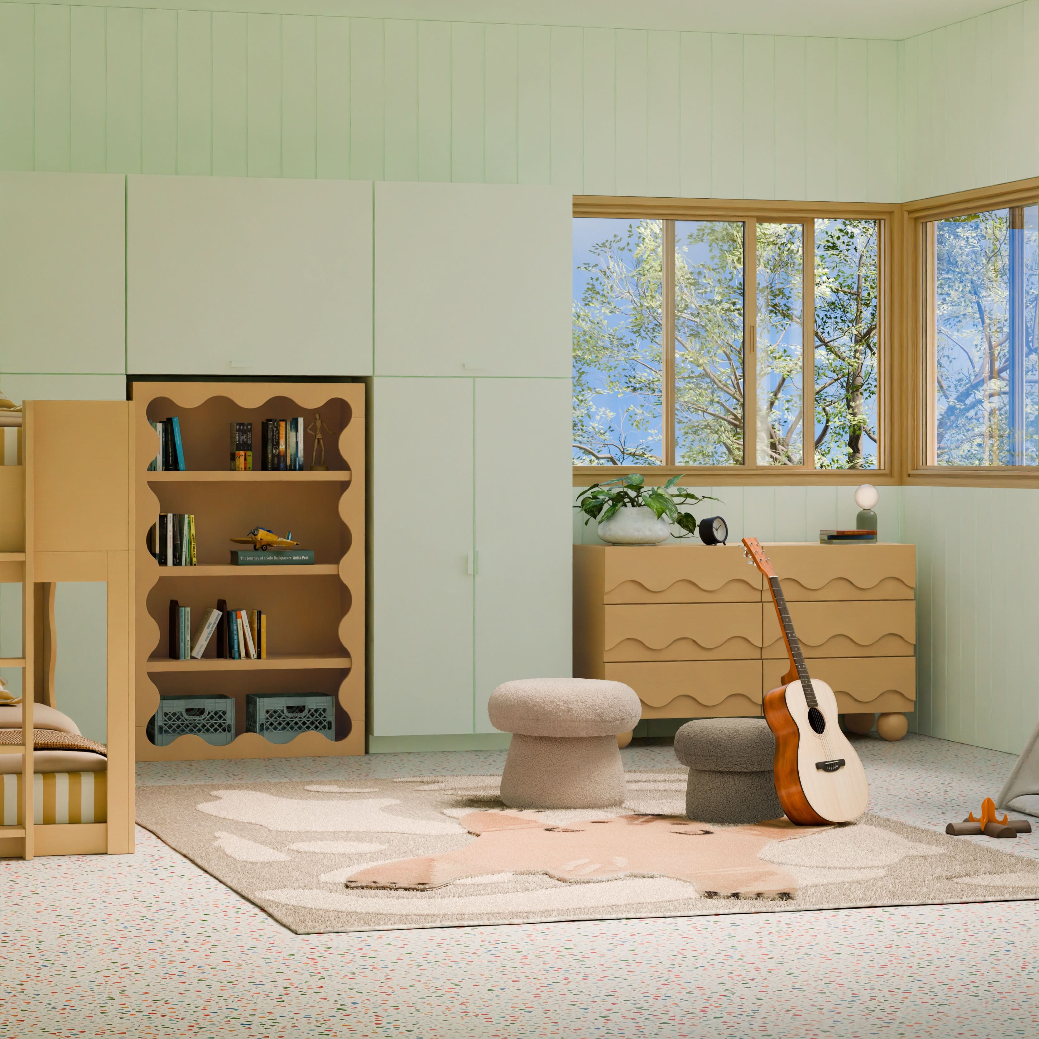 Babyletto Mushroom Pouf - Twinkle Twinkle Little One