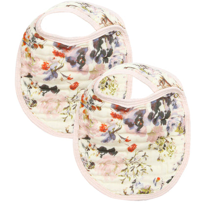 Lou Lou & Company Pattern Cloud Muslin Bib 2 Pack - Twinkle Twinkle Little One