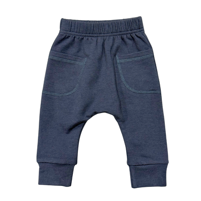 BabySprouts Nightfall Blue pocket pants included in two-piece set
