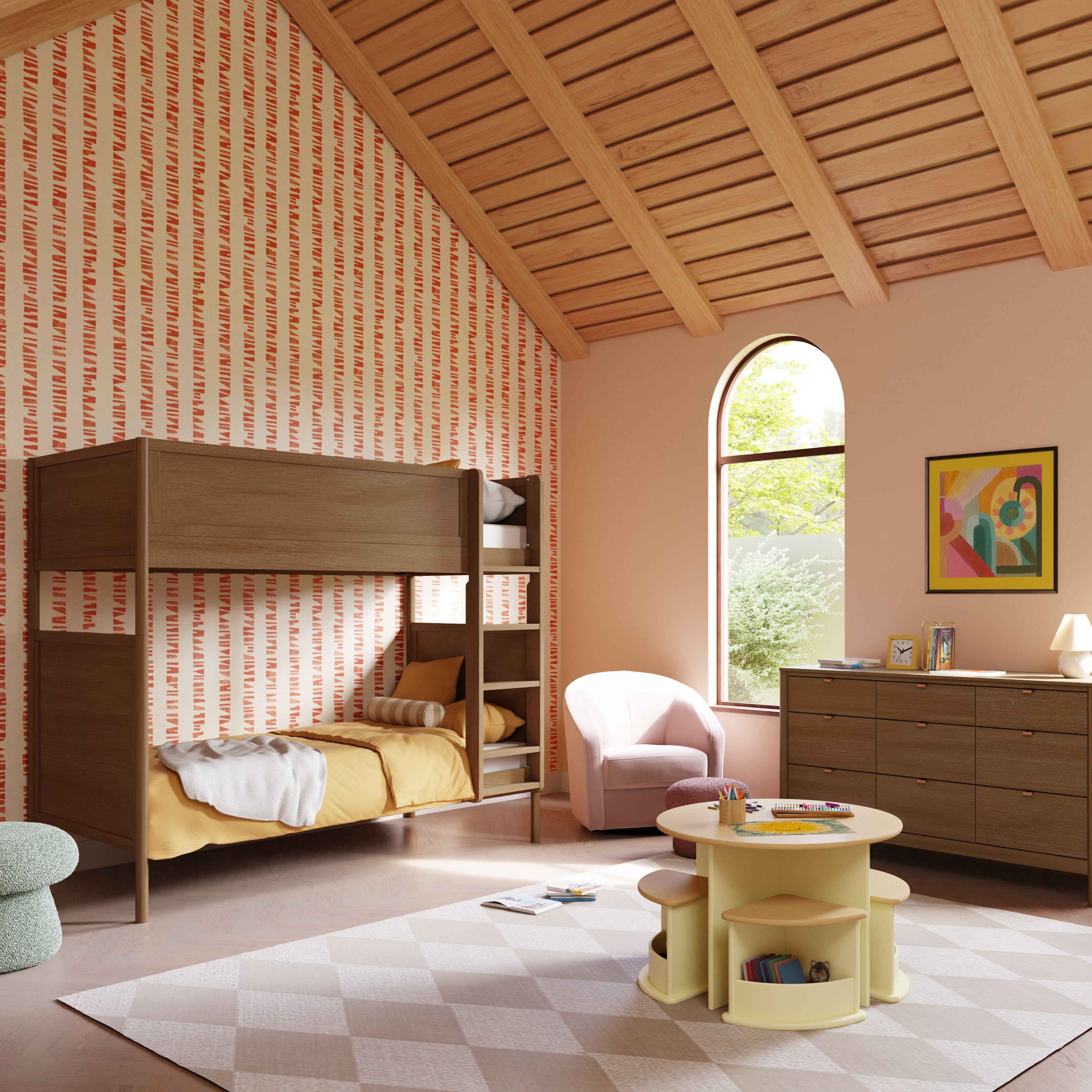 Babyletto Bondi Convertible Bunk Bed - Twinkle Twinkle Little One