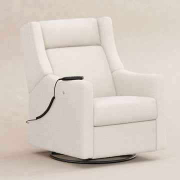 Babyletto Kiwi Deluxe Power Recliner & Swivel Glider with Heat and Massage - Twinkle Twinkle Little One
