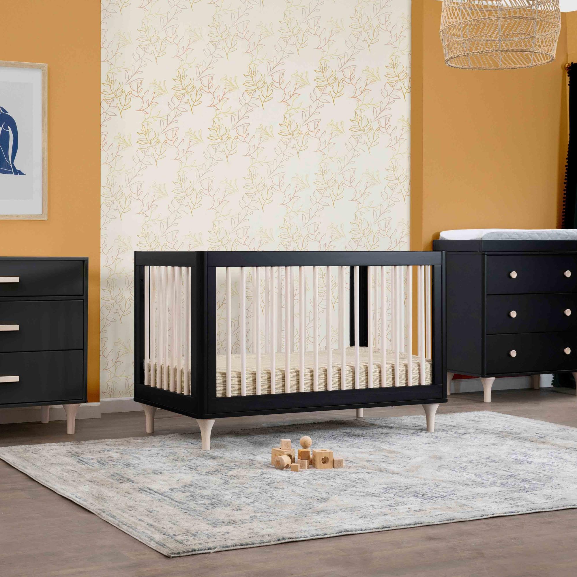 Babyletto Lolly 3-in-1 Convertible Crib with Toddler Bed Conversion Kit