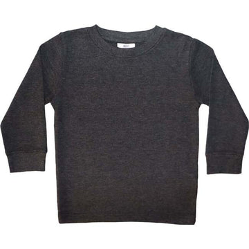 Black Heathered Long Sleeve Thermal - Twinkle Twinkle Little One