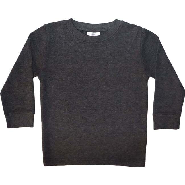 Black Heathered Long Sleeve Thermal