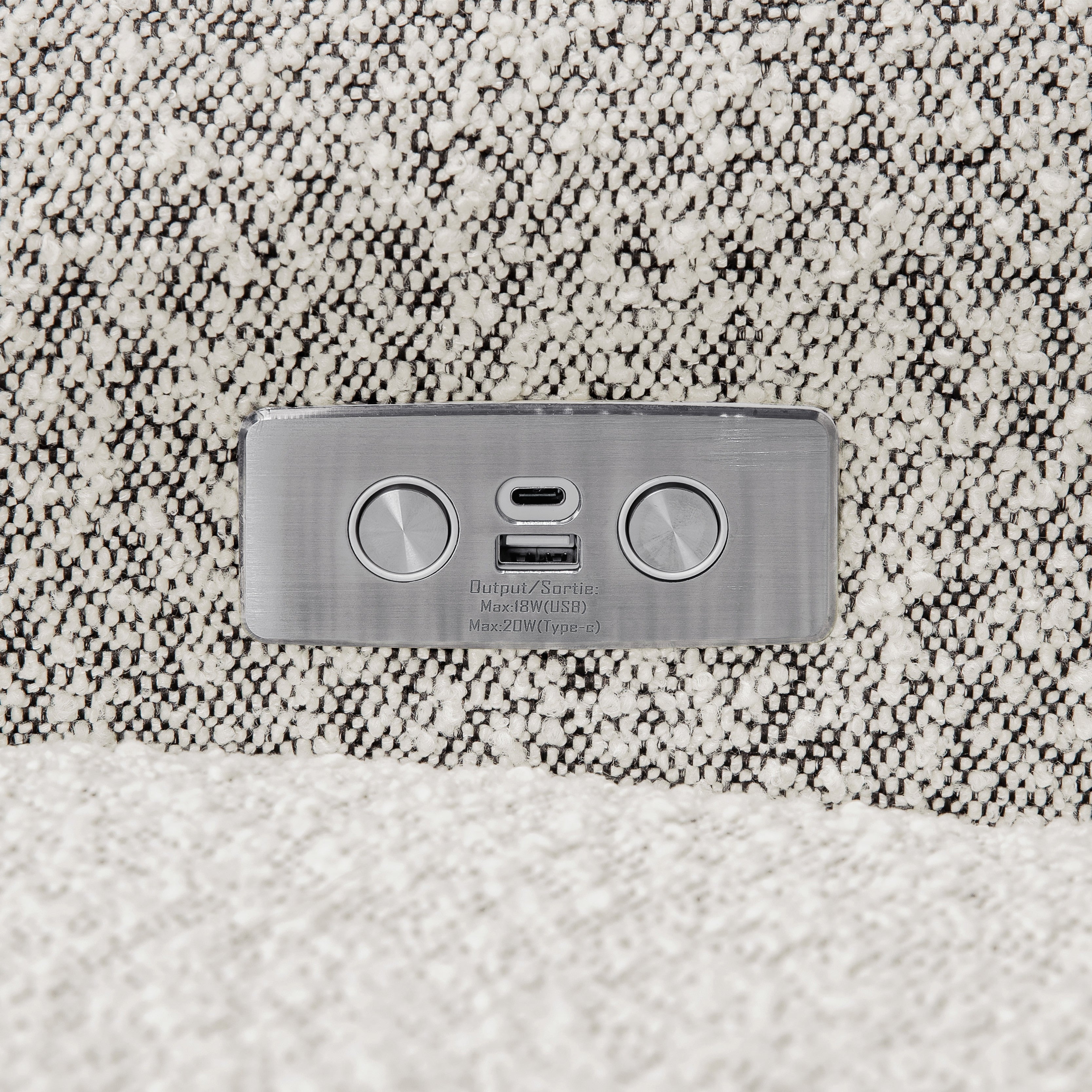 Monogram by Namesake Monroe Power Recliner and Swivel Glider in Boucle - Twinkle Twinkle Little One