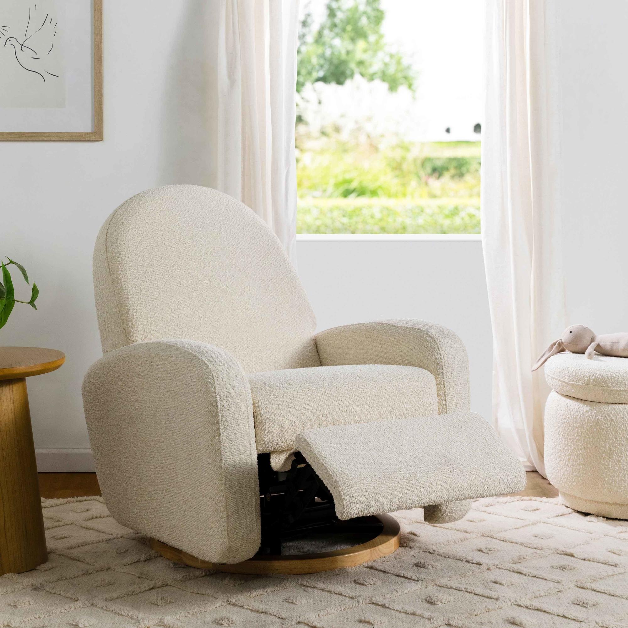 Babyletto Nami Electronic Recliner and Swivel Glider Recliner with USB port