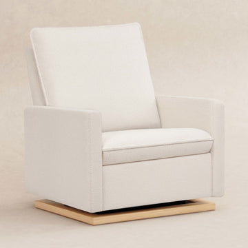 Buy chantilly-fleece-with-light-wood-base Babyletto Cali Pillowback Chair and a Half Glider in Fleece