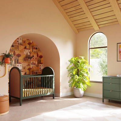 Babyletto Bondi Cane 3-in-1 Convertible Crib with Toddler Bed Conversion Kit - Twinkle Twinkle Little One