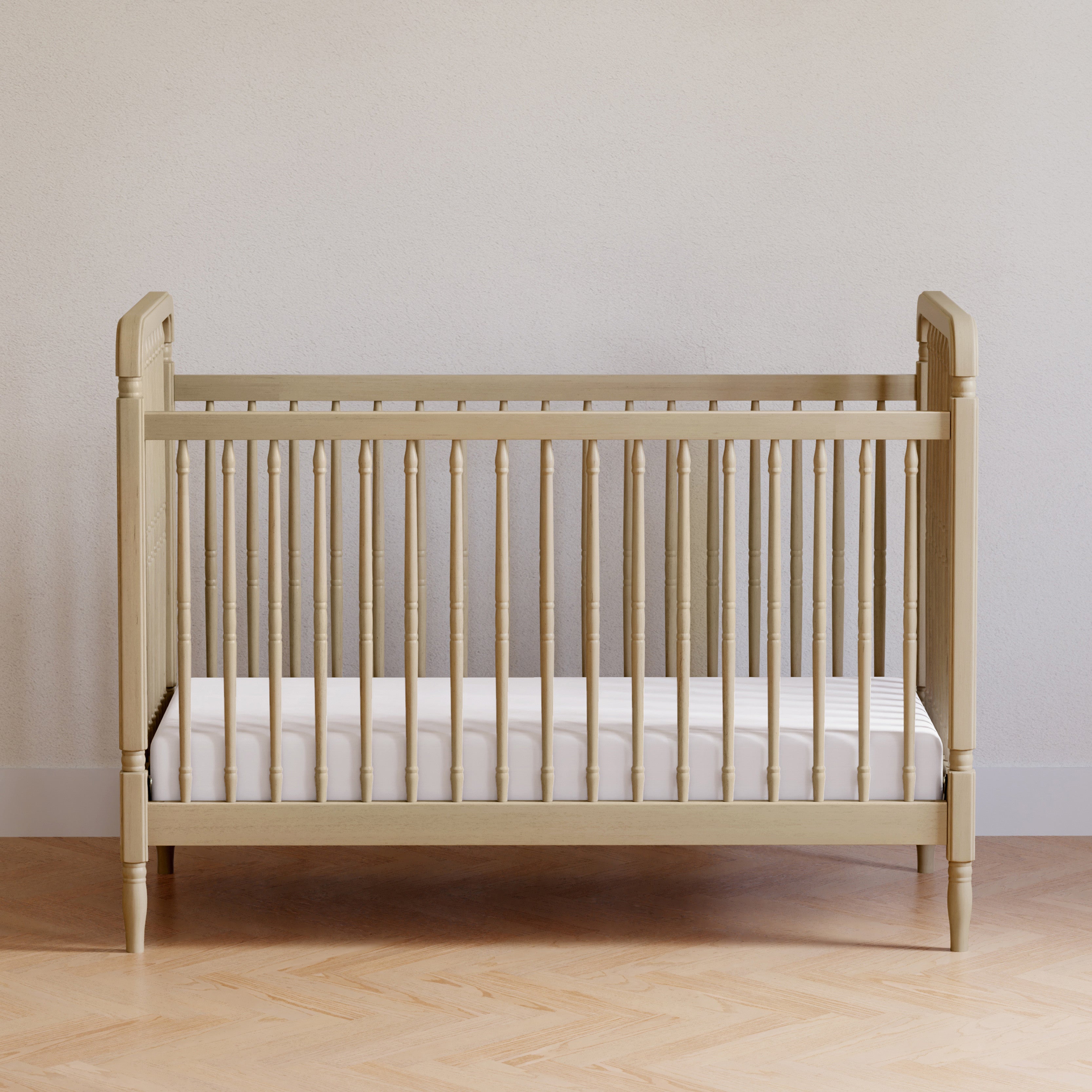 Namesake Liberty 3-in-1 Convertible Spindle Crib with Toddler Bed Conversion Kit