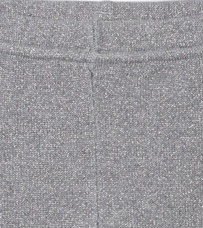 Silver Glitter Cable Knit Leggings