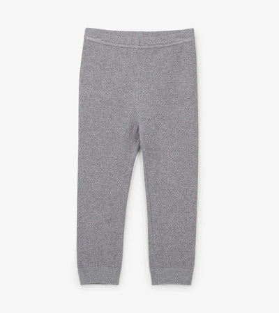Silver Glitter Cable Knit Leggings