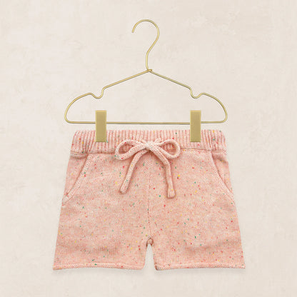 Lou Lou & Company KNIT SHORT SLEEVE TEE & KNIT SHORTS Set - PETAL SPECKLE - Twinkle Twinkle Little One