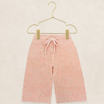 Knit Chunky Sweater & Wide Leg Pant - Petal Speckle