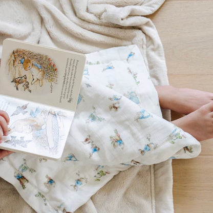 PETER RABBIT BAMBOO RAYON MUSLIN/LUSH MINI BLANKETS - Twinkle Twinkle Little One