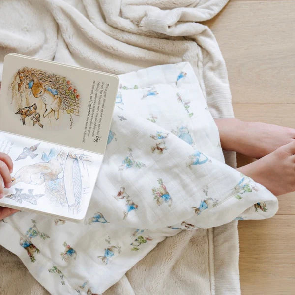 PETER RABBIT BAMBOO RAYON MUSLIN/LUSH MINI BLANKETS - Twinkle Twinkle Little One