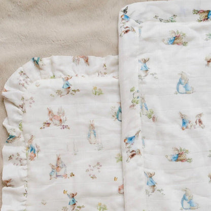 PETER RABBIT BAMBOO RAYON MUSLIN/LUSH MINI BLANKETS - Twinkle Twinkle Little One