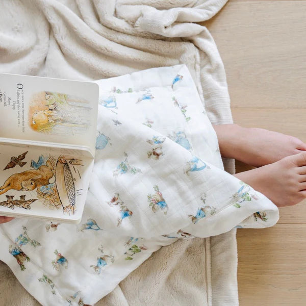 PETER RABBIT BAMBOO RAYON MUSLIN/LUSH MINI BLANKETS - Twinkle Twinkle Little One