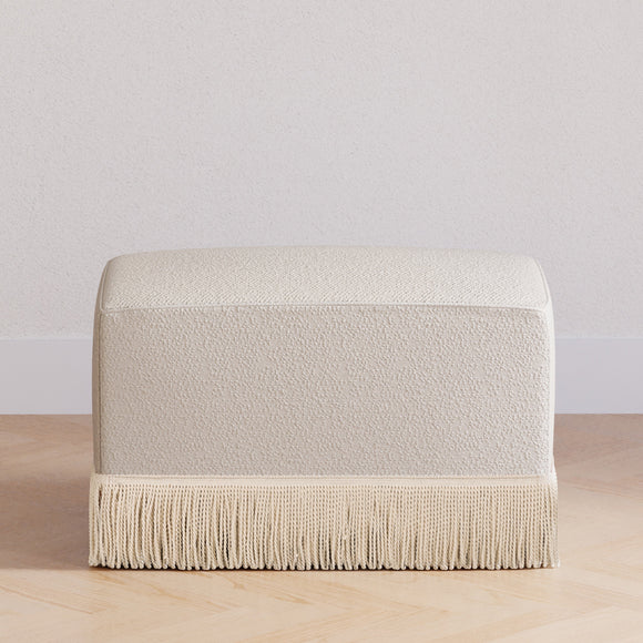Namesake Crawford Gliding Ottoman | Boucle with Tassel Fringe - Twinkle Twinkle Little One