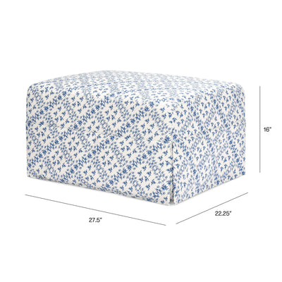 Sarah Flint x Namesake Crawford Gliding Ottoman in Eco-Performance Fabric | Water Repellent & Stain Resistant